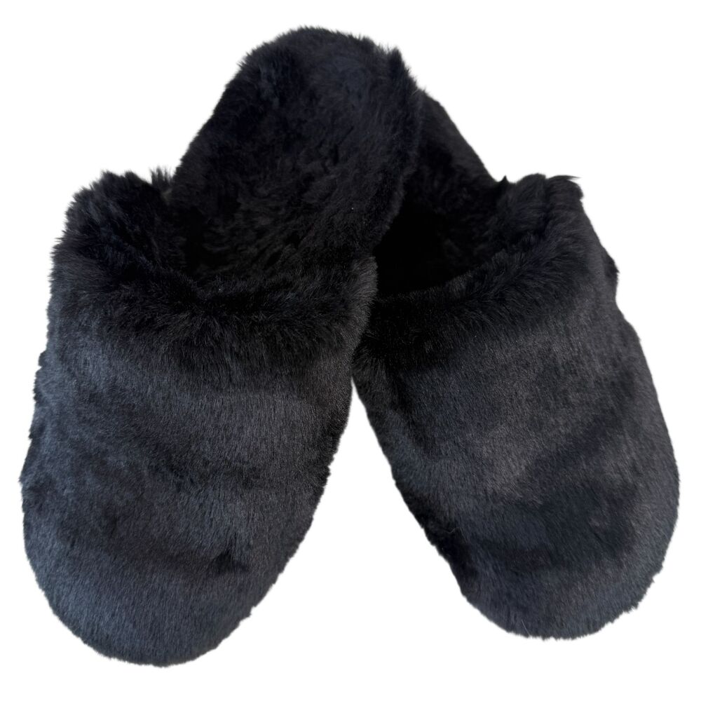 Vionic Gemma Plush Black Women's Orthotic Slippers Adjustable Closure Size 7 - Picture 2 of 13